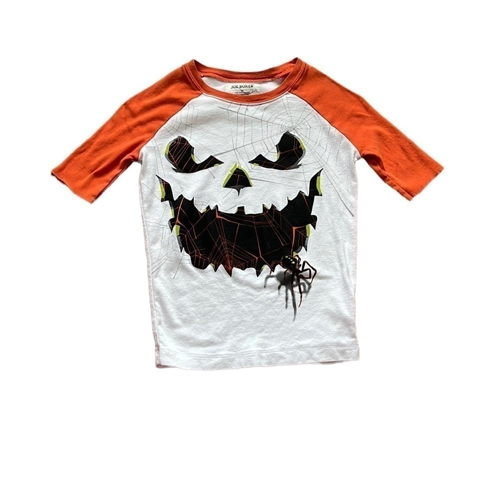 Joe Boxer Halloween 3/4 length sleeve raglan tshirt Jack-O Lantern
